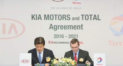 Kia Motors и Total продлили партнерство на следующие пять лет