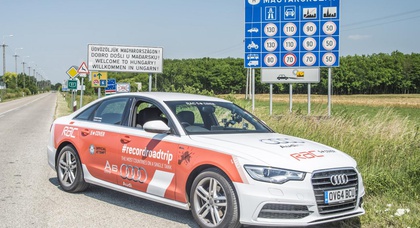 Новый рекорд: дизельный Audi A6 проехал 14 стран на одном баке