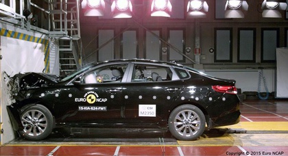 Нові Kia Sportage та Kia Optima отримали 5 зірок з безпеки за підсумками тестів EuroNCAP