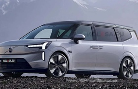 2024 wird der Luxus-Minivan Volvo EM90 etwa so aussehen