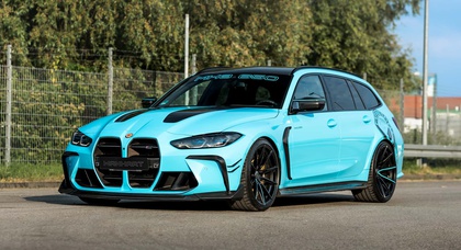 Manhart Unleashes Beastly BMW M3 Touring: Power Soars to 641 HP and Eye-Catching Blue Makeover