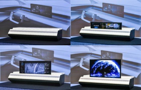 Hyundai Mobis Unveils World's First Rollable Automotive Display