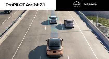 Nissan ProPilot 2.1 will remind the driver to move to the right lane after passing a vehicle