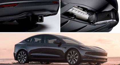 Самая маленькая модель Tesla теперь может буксировать небольшие прицепы