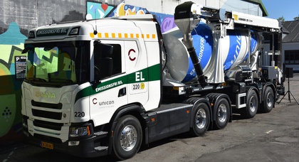 Scania показала електричний бетонозмішувач, який уже працює на реальних маршрутах