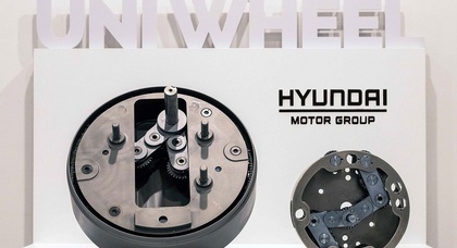 Hyundai представила інноваційне колесо "Uni Wheel", призначене для мініатюризації двигунів електромобілів