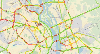 Яндекс перекрыл все мосты Киева (уже нет)