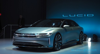 Lucid Motors рассекретила электрический седан со стеклянной крышей