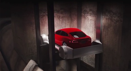 Для Илона Маска создали автомобильный лифт