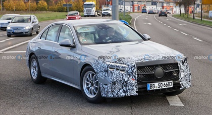 New Mercedes-Benz E-Class prototype spotted on public roads