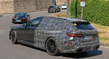 New BMW M5 Touring spotted on road tests ahead of August 15th debut