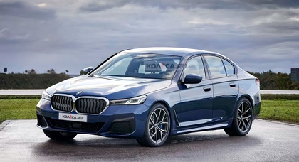Появились первые рендеры нового BMW 5-серии 2024 года