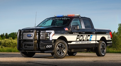 Ford a présenté la première camionnette électrique conçue spécifiquement pour la police - F-150 Lightning Pro SSV