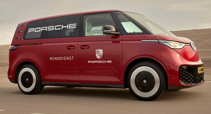 Porsche Showcases Renndienst-inspired Volkswagen ID. Buzz EV at Dutch Dealerships