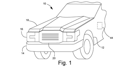 Ford запатентовал складную радиаторную решетку  