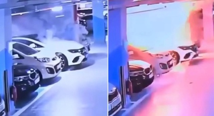 In South Korea, a Mercedes-Benz EV explodes in a parking garage, sending 23 people to the hospital