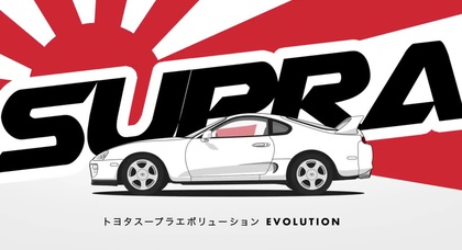 Эволюция Toyota Supra за одну минуту