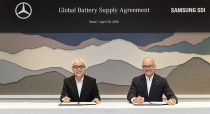 Mercedes та Samsung SDI уклали перший контракт на постачання батарей для електромобілів