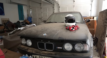 BMW E34 M5 найден в гараже заброшенного особняка стоимостью 1,5 миллиона долларов