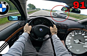Видео: 23-летний BMW E39 528i разогнали до максималки на автобане