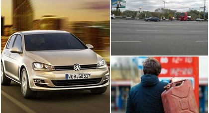 Дайджест: в Киеве проваливается Одесская площадь, украинские цены на новый VW Golf, новые пошлины на бензин