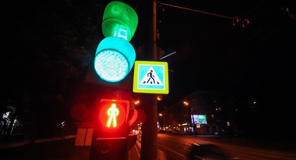 В Киеве появится сенсорное освещение пешеходных переходов