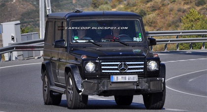 Папарацци подловили на тестах обновлённый Mercedes G 63 AMG