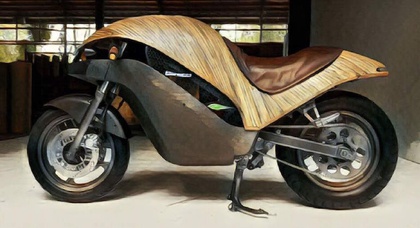 Филиппинцы построили электрический мотоцикл из бамбука