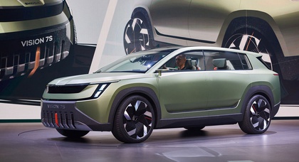 Škoda Vision 7S Concept: new design language, 7 seats and an electric range of up to 600 km