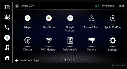 La première Acura EV, la ZDX 2024, marque la première intégration par Acura de Google intégré pour une connectivité transparente sur la route.
