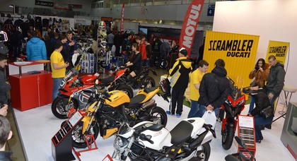 Итальянские мотоциклы Ducati приняли участие на выставке «Мотобайк 2015»