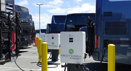 ABC Companies et Proterra inaugurent la plus grande installation de recharge d'autocars en Amérique du Nord