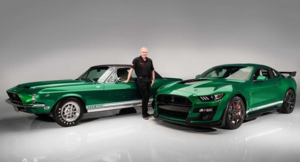 Ford Mustang Shelby GT500 прикинулся «Зеленым шершнем» 