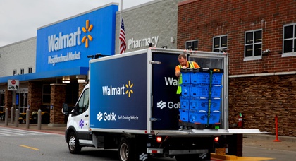 Сеть Walmart уже несколько месяцев перевозит товары в США на грузовиках без водителей