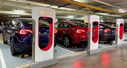 Tesla test Supercharging met een vermogen van meer dan 300 kW