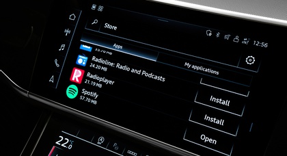 Der neue App Store von Audi für Fahrzeuge: Direkter Zugriff auf Apps von Drittanbietern ohne Smartphone