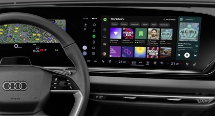 Audi першою інтегрувала нативний додаток Spotify безпосередньо в мультимедійну систему автомобілів