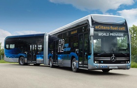 Daimler Buses will unveil the Mercedes-Benz eCitaro fuel cell, the first series-production electric bus with a fuel cell range extender, at GPTS 2023