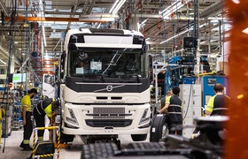Volvo launches the series production of electric trucks at its factory in Ghent, Belgium