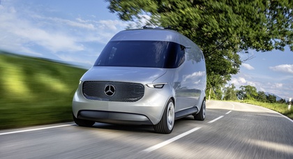 Фургон будущего Mercedes-Benz оснастили квадрокоптерами