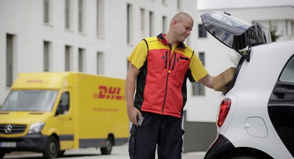 DHL начнёт доставлять посылки в багажники автомобилей Smart