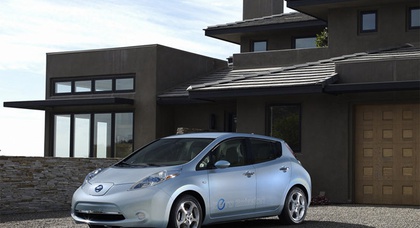 От электрокара Nissan Leaf можно будет осветить весь дом