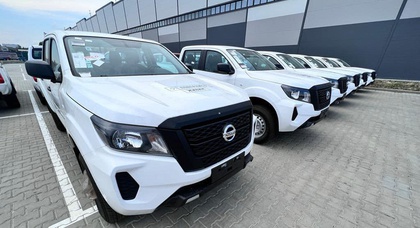 Ukraine's armed forces received new Nissan Navara pickups