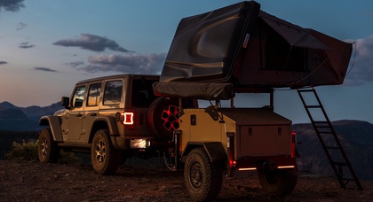 Jeep and Addax designed a new surveillance trailer, inspired by the U.S. military’s trailers. It is priced from $17,995