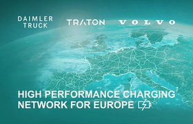 Volvo, Daimler и Traton создадут в Европе сеть зарядных станций для электрических грузовиков