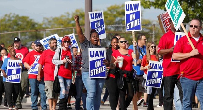 United Auto Workers begins historic strike against all three Detroit automakers at once