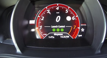 Разгон Renault Megane RS 2018 с 0 до 237 км/ч по «приборке»