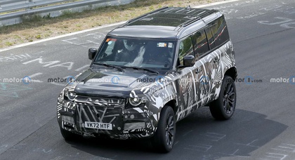 Land Rover Defender SVX to rival Mercedes-AMG G63. Prototype spotted at Nürburgring