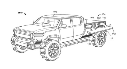 Rivian's New Patent Promises Revolutionary Bedside Storage System for Pickup Trucks