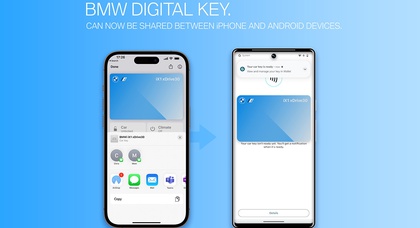 BMW Digital Key kann jetzt zwischen iPhone und Android-Geräten geteilt werden